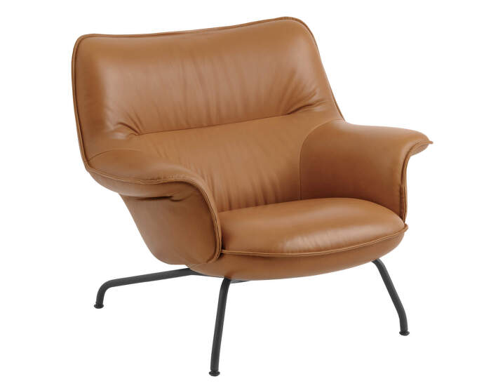 Křeslo Doze Lounge Chair Low, Refine Leather Cognac / anthracite black