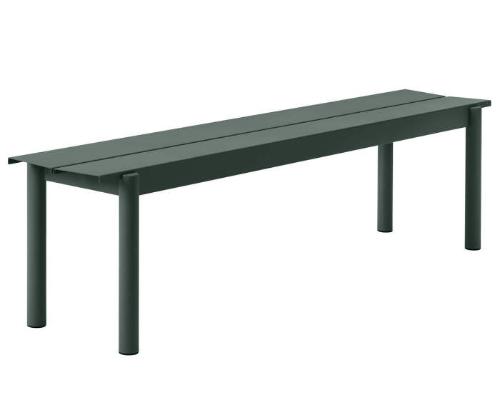 Lavice Linear Steel Bench 170 cm, dark green