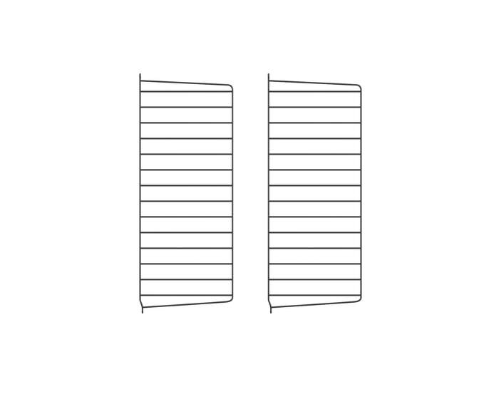 Nástěnný panel String Wall 75 x 30, 2 ks, dark brown