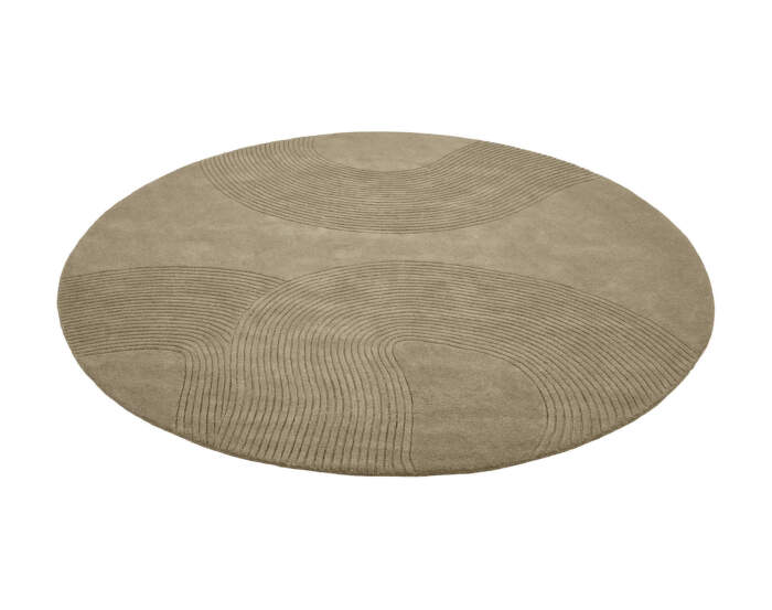 Koberec Zen Round Ø200 cm, dark beige