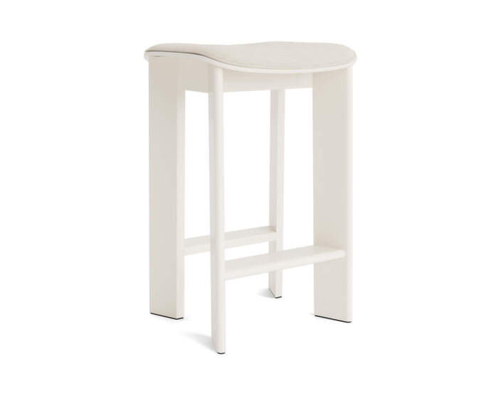 Barová stolička Chisel 30 H65, cream white lacquered beech / Mode 11