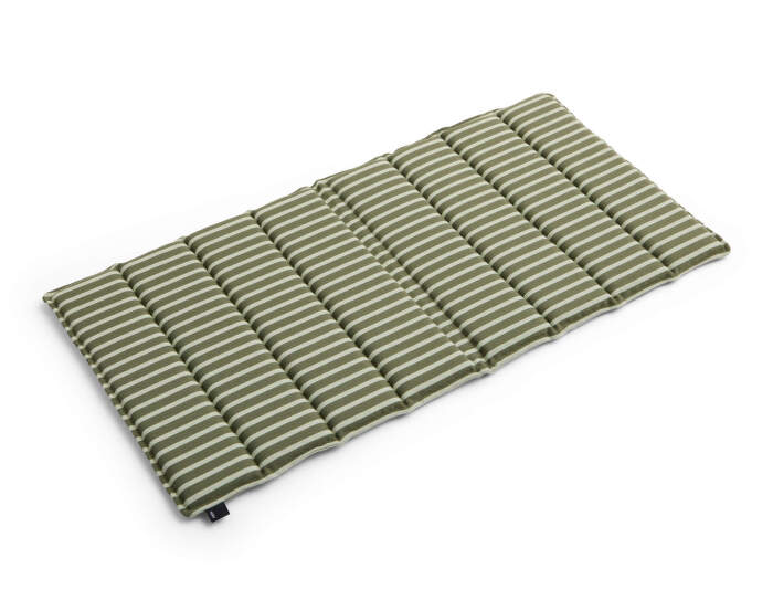 Skládací textilní podsedák Terrazza, olive bold stripe