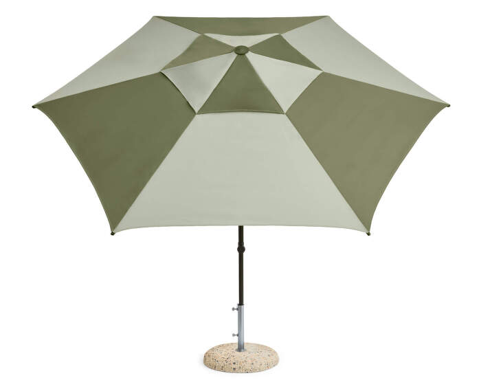 Slunečník Terrazza Hexagon, green and dark green