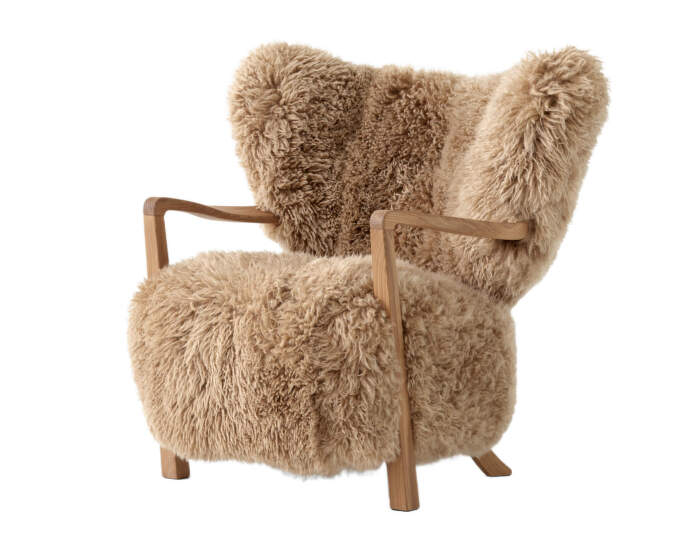 Křeslo Wulff ATD2, oak/sheepskin Honey