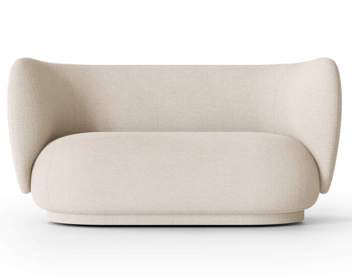 Sofa Rico 2, Bouclé off-white