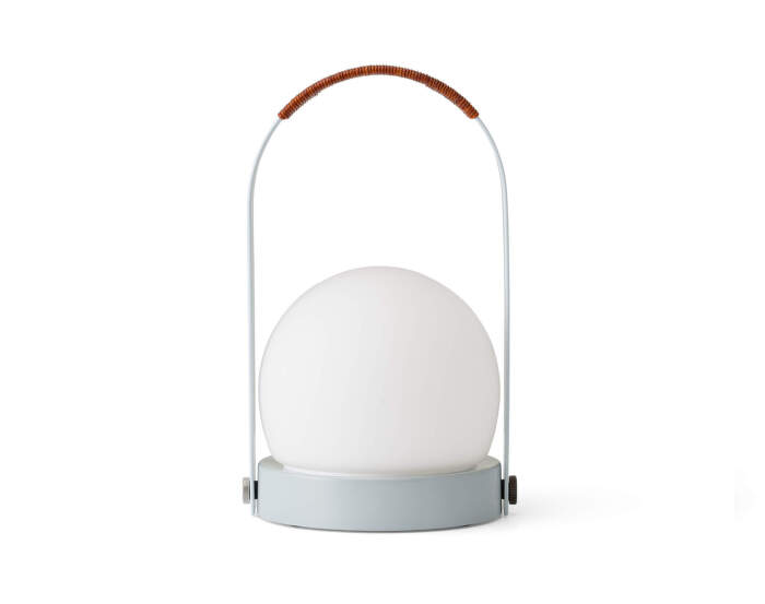 Přenosná lampa Carrie Leather Handle, linen blue