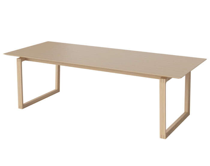 Jídelní stůl Kuma 240x100 cm, white pigmented oiled oak