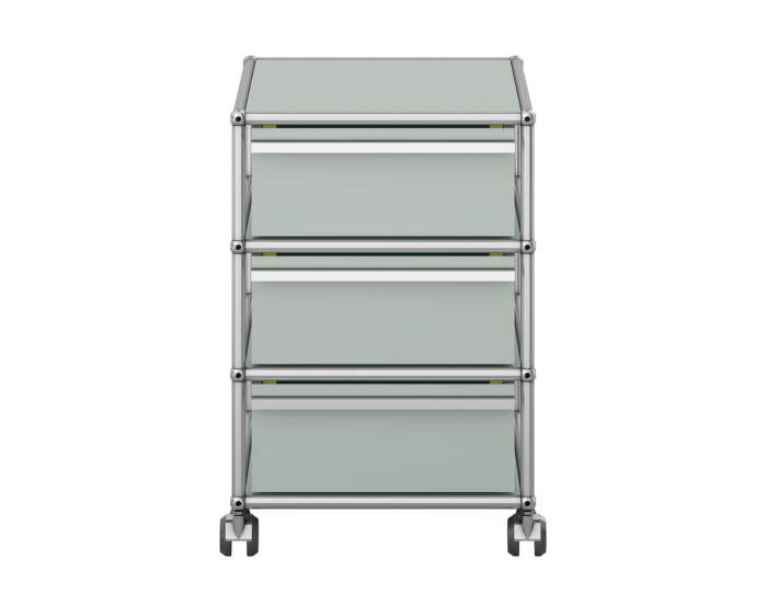 Zásuvkový kontejner na kolečkách USM Haller M26, light grey