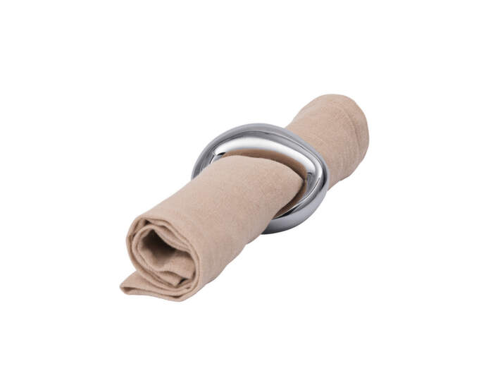 Kroužky na ubrousky Orrith Napkin Rings set 4ks, silver
