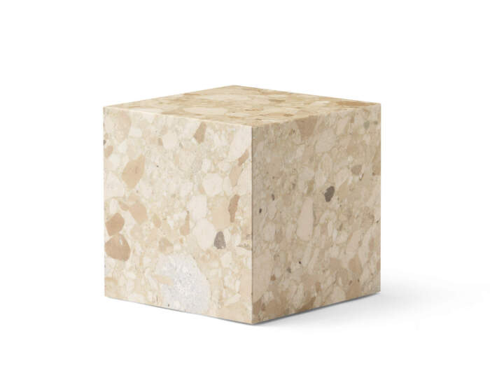 Odkládací stolek Plinth Cubic, Kunis Breccia sand