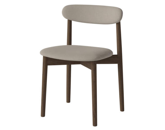 Čalouněná jídelní židle Merge Dark Oak, sand