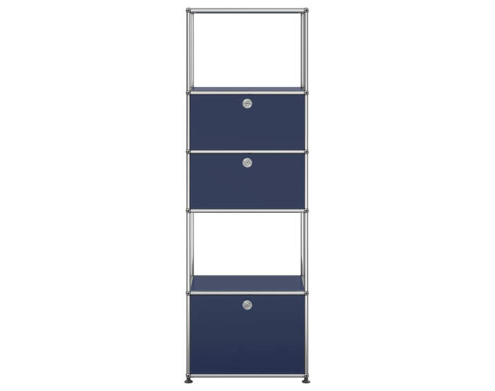 Policová sestava USM Haller M52, steel blue