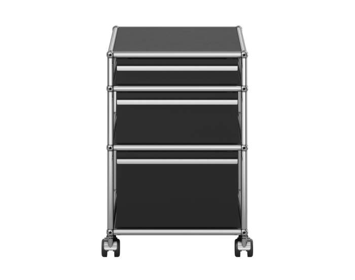 Zásuvkový kontejner na kolečkách USM Haller M63, graphite black