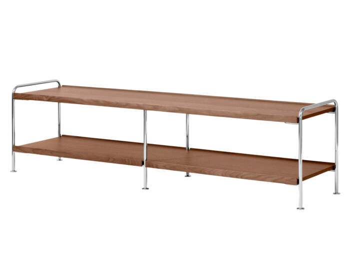 Policová sestava Alima NDS4, chrome / walnut