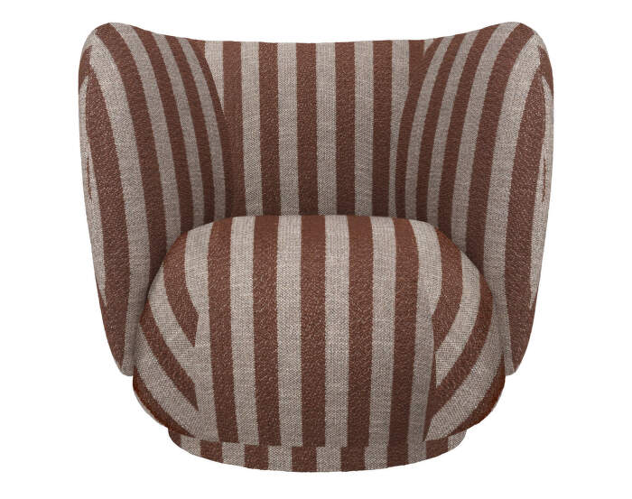 Lounge Chair Rico Louisiana, sand chocolate