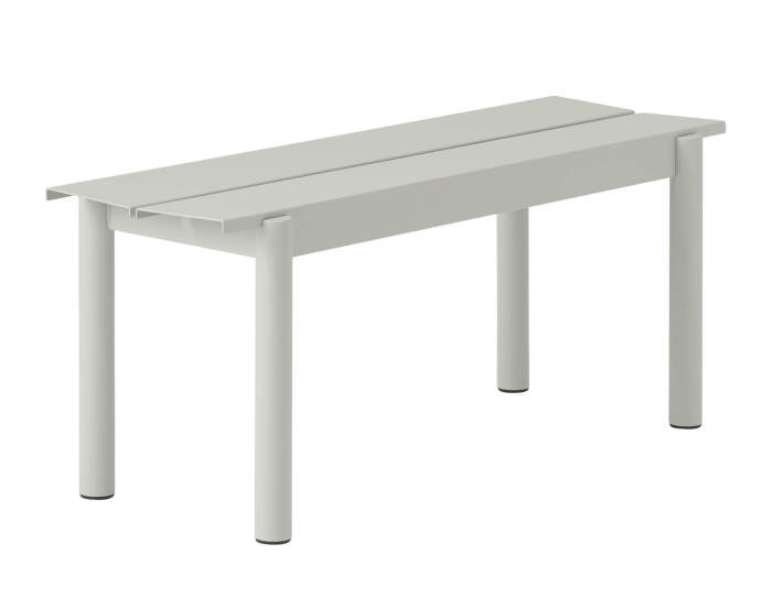 Lavice Linear Steel Bench 110 cm, grey