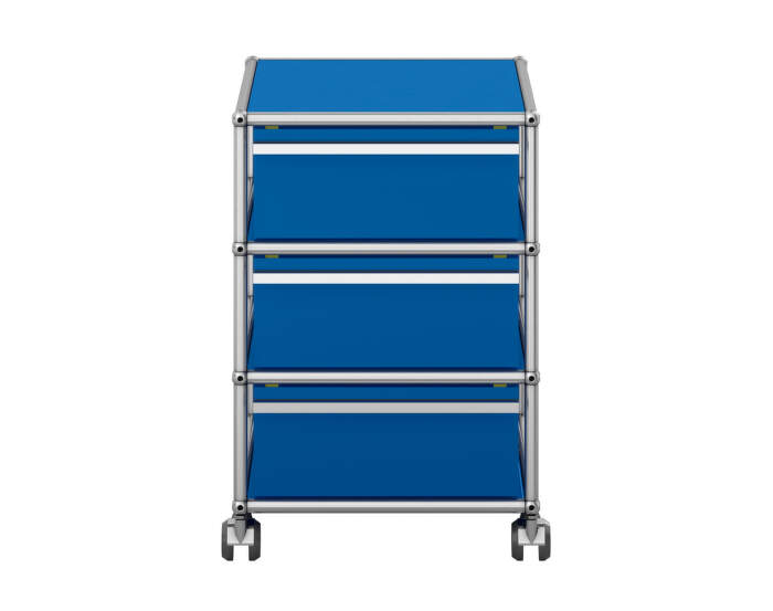 Zásuvkový kontejner na kolečkách USM Haller M26, gentian blue