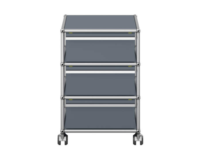 Zásuvkový kontejner na kolečkách USM Haller M26, mid-grey