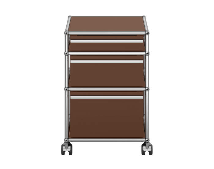 Zásuvkový kontejner na kolečkách USM Haller M63, brown