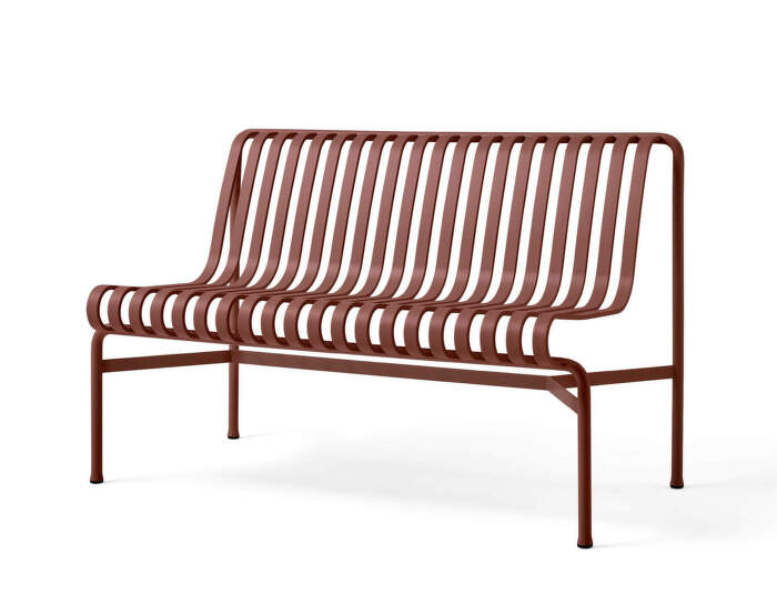 Zahradní lavice Palissade Dining Bench bez područek, iron red
