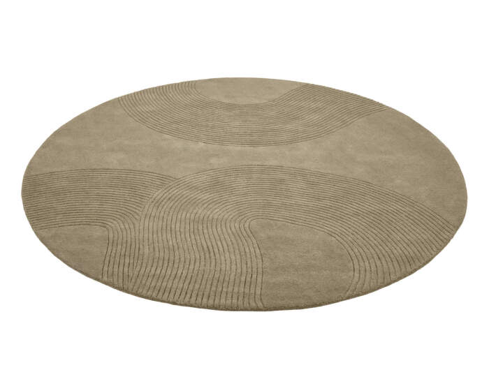 Koberec Zen Round Ø250 cm, dark beige