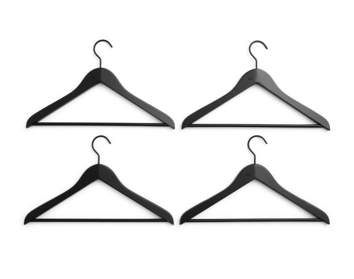 Ramínka Smooth Slim with Bar set 4ks, black