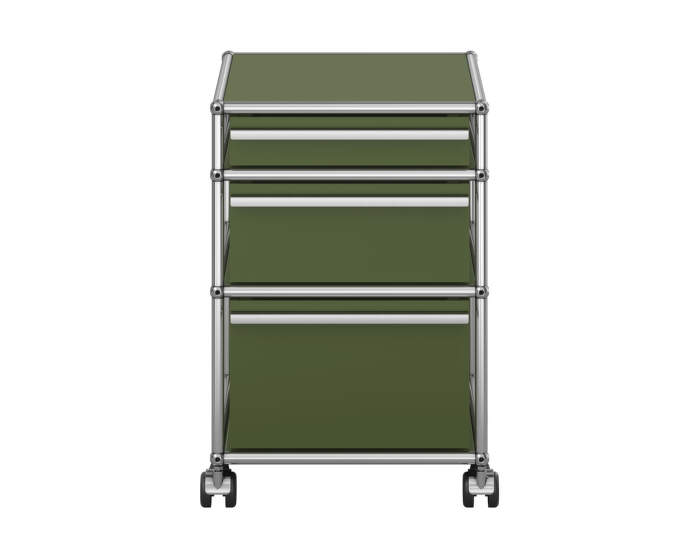 Zásuvkový kontejner na kolečkách USM Haller M63, olive green