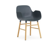 Židle Form s područkami Oak, blue