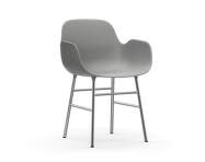 Židle Form s područkami Chrome, grey
