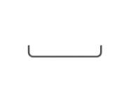 Šatní tyč String 53, dark grey