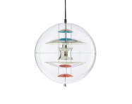 Závěsné svítidlo VP Globe Ø40, chrome/red/blue