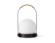 Přenosná lampa Carrie Leather Handle, black