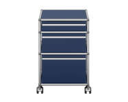 Zásuvkový kontejner na kolečkách USM Haller M63, steel blue