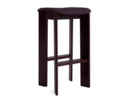 Barová stolička Chisel 30 H75, dark bordeaux lacquered beech / Turf burgundy