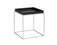 Stolek Tray Table 40x40, black / silicone coated steel