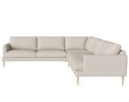 Pohovka Veneda 6místná, white pigmented oiled oak/Ascot beige