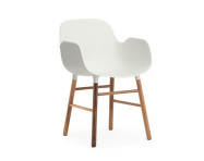 Židle Form s područkami Walnut, white