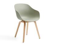 Židle AAC 222 Lacquered Oak Veneer, pastel green