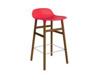 Barová židle Form 65 cm Walnut, bright red
