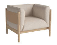 Křeslo Dive White Oak, Monza beige / nature leather