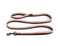 Vodítko Dogs Leash Flat M/L, pink/black