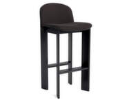 Barová židle Chisel 35 H75, black lacquered oak / Steelcut Trio 383