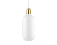Závěsná lampa Amp Large, white / brass