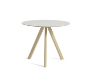 Stůl Copenhague CPH 20 Ø90, oak/off white linoleum