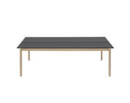 Kancelářský stůl Linear System Table, Black Nanolaminate/Black ABS/Oak