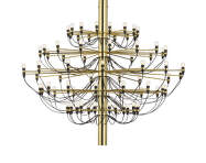 Lustr 2097/75 Clear Bulbs, brass