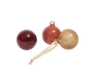 Vánoční baňky Glass Baubles S set 3 ks, roseate opaque
