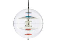 Závěsné svítidlo VP Globe Ø50, chrome/red/blue