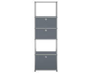 Policová sestava USM Haller M52, mid-grey