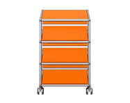 Zásuvkový kontejner na kolečkách USM Haller M26, pure orange